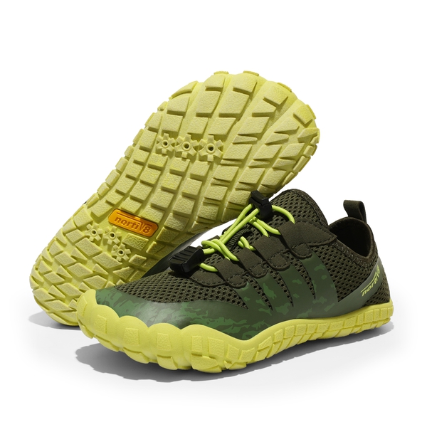 Boys & Girls Lace Up Water Shoes - ARMY GREEN - 4